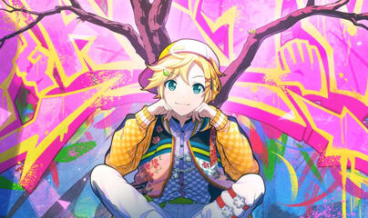 This is the mascot for VOCALOID Kagamine Len